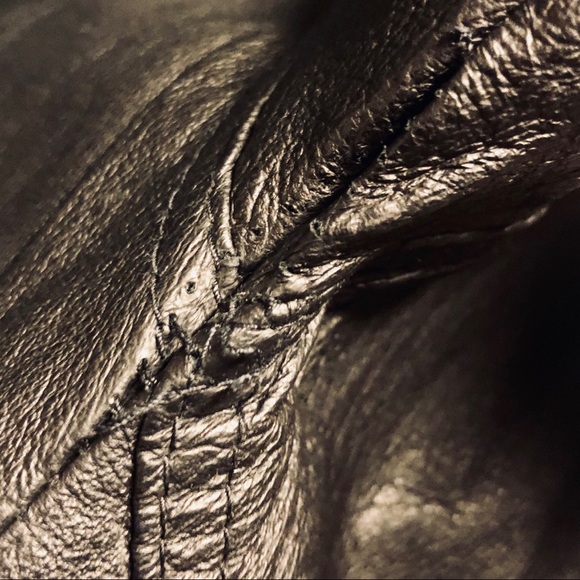 Vintage Wilson’s Leather Black Duster Trench Coat - Picture 7 of 7